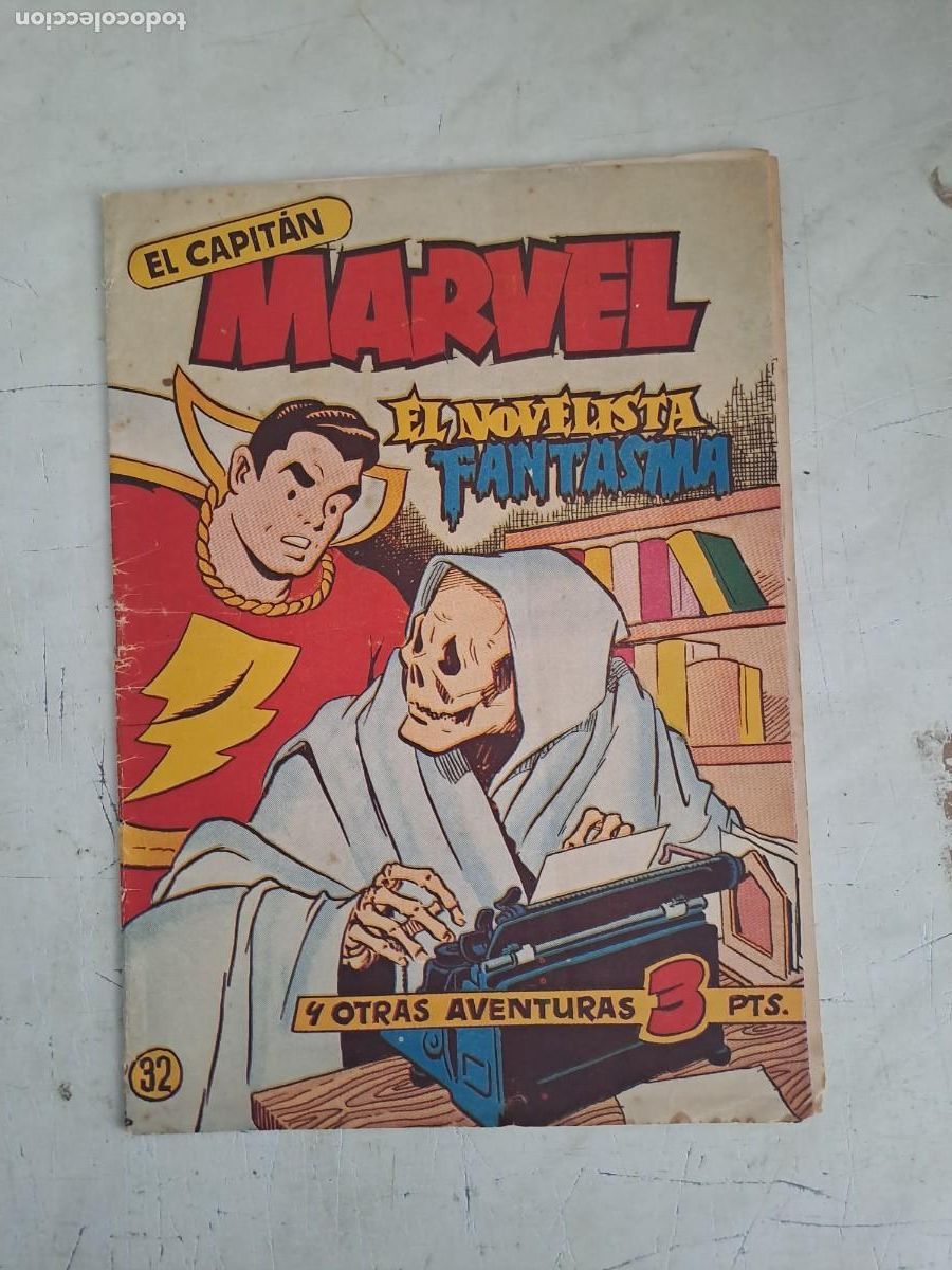Tebeos: El capit&aacute;n Marvel 32, Hispano americana en buen estado Bolsa DA