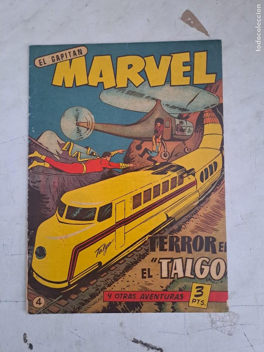 Tebeos: El capit&aacute;n Marvel 4, Hispano americana en buen estado Bolsa DA