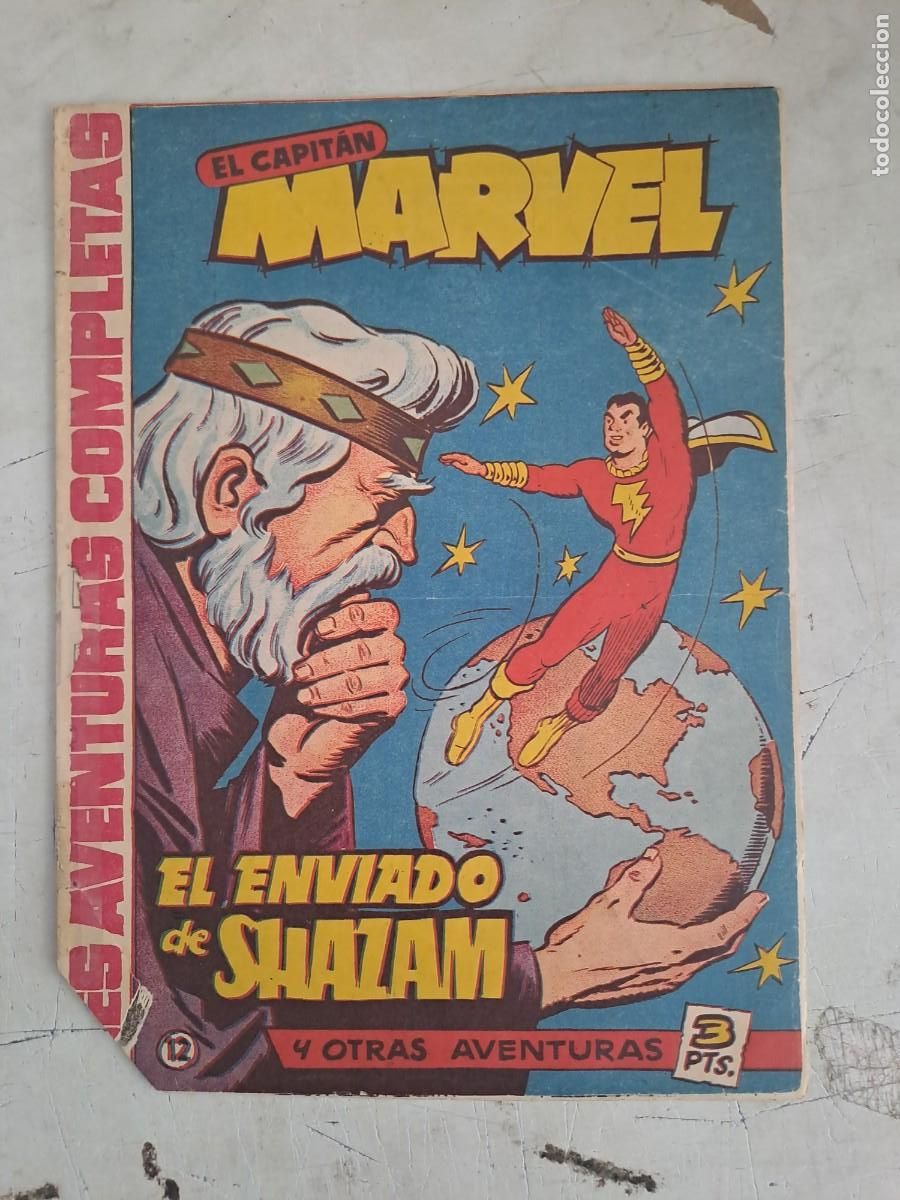 Tebeos: El capit&aacute;n Marvel 12, Hispano americana en buen estado Bolsa DA