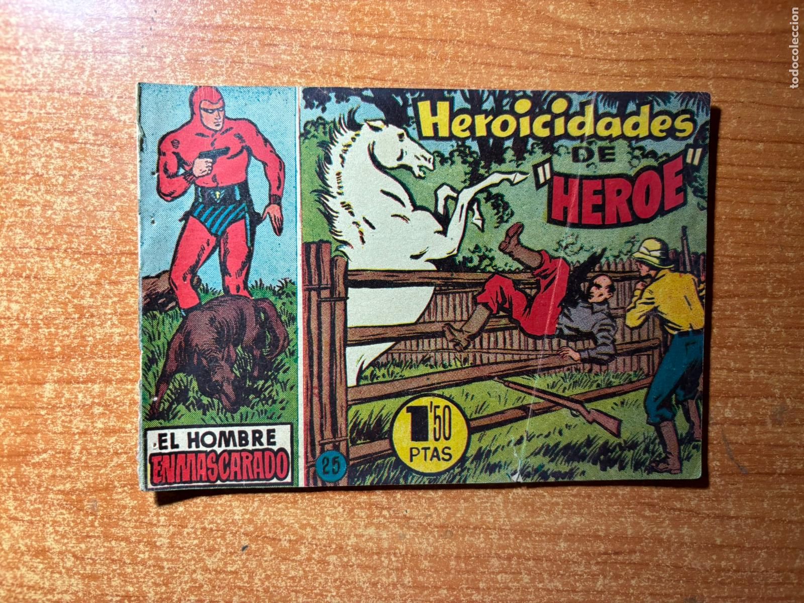 Tebeos: EL HOMBRE ENMASCARADO N&ordm; 25 EDITORIAL HISPANO AMERICANA ORIGINAL 1952