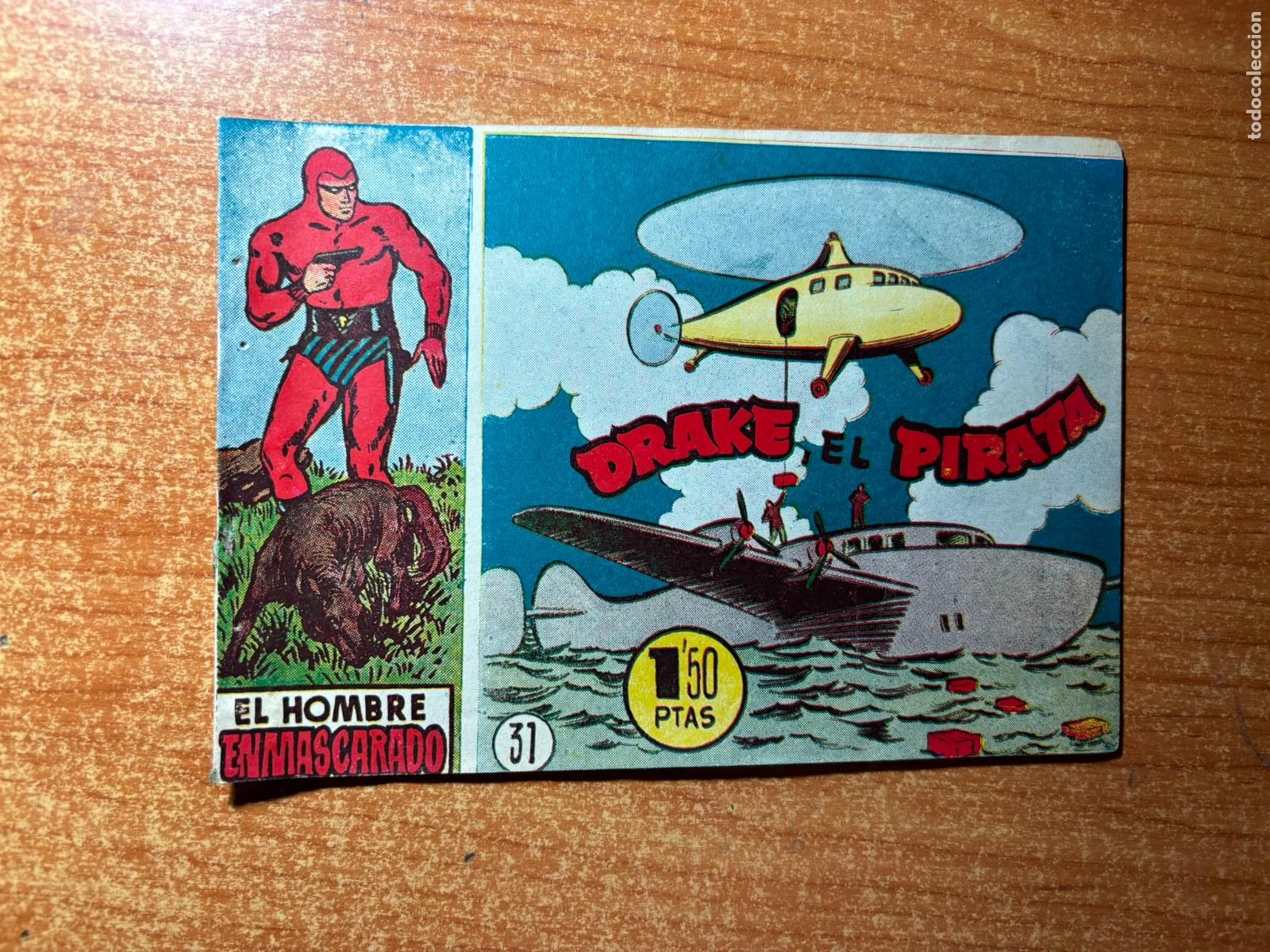 Tebeos: EL HOMBRE ENMASCARADO N&ordm; 31 EDITORIAL HISPANO AMERICANA ORIGINAL 1952