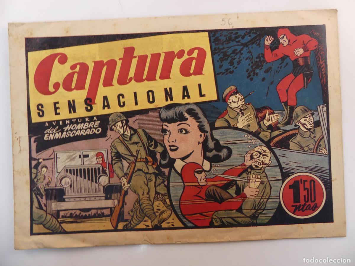 Tebeos: AVENTURA DEL HOMBRE ENMASCARADO &ndash; CAPTURA SENSACIONAL - EDITORIAL HISPANO AMERICANA