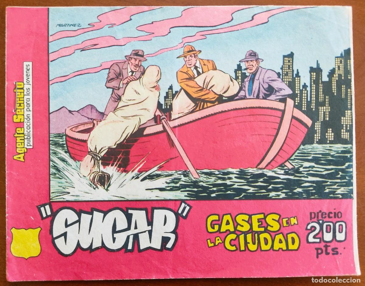 Tebeos: AGENTE SECRETO. SUGAR - GASES EN LA CIUDAD - HISPANO AMERICANA