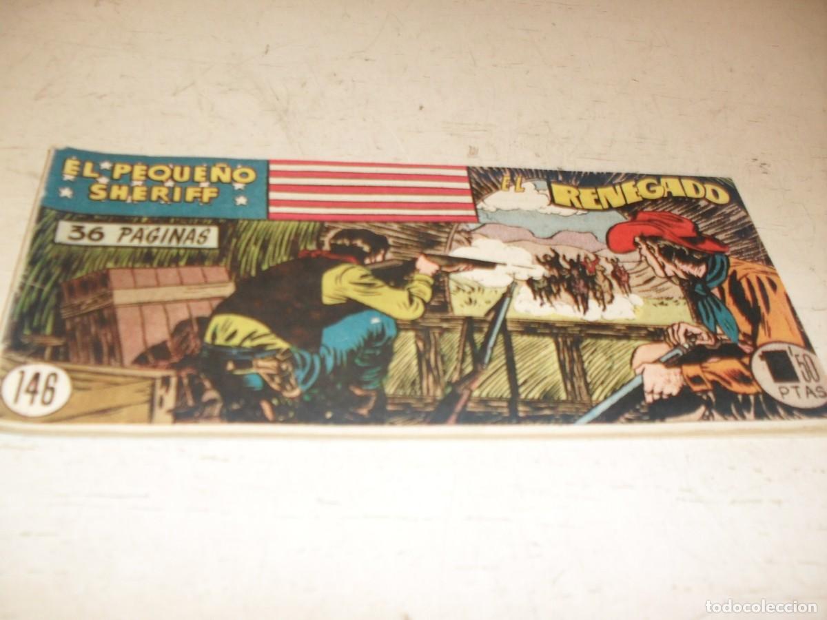 Tebeos: (ORIGINAL)EL PEQUE&Ntilde;O SHERIFF N&ordm; 146,RENEGADO,DE 270.HISPANOAMERICANA,1948