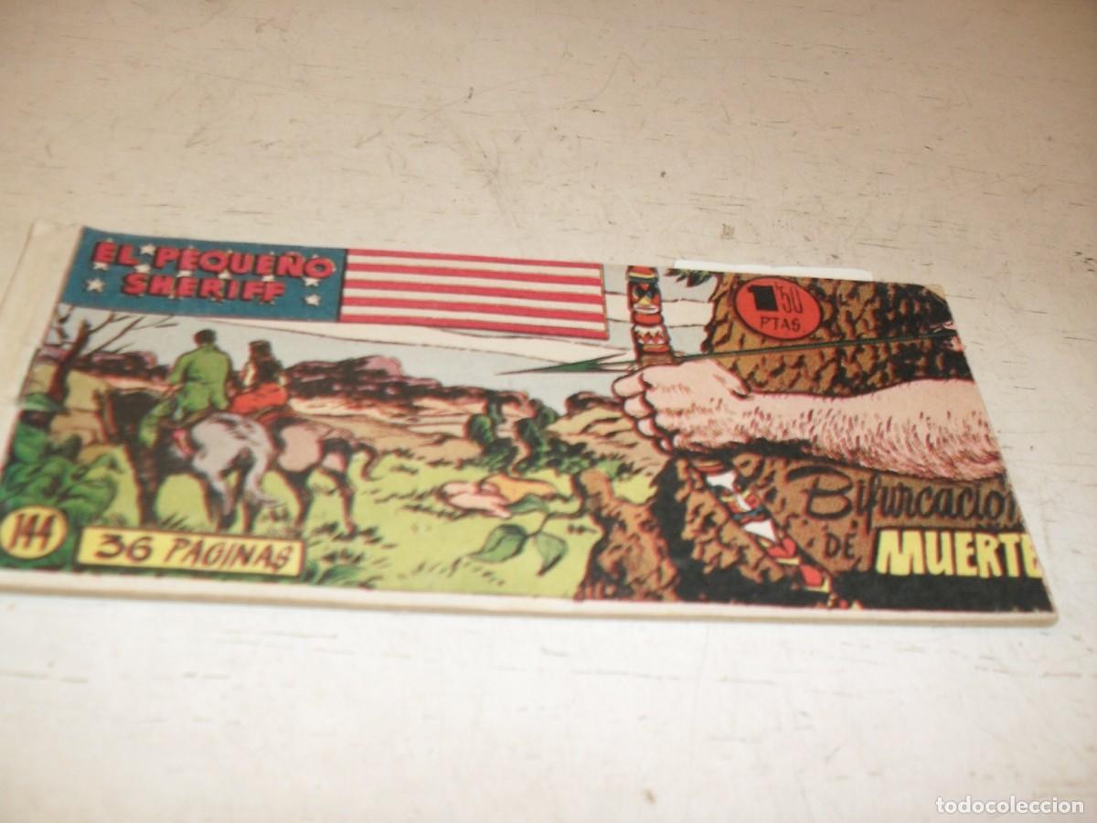 Tebeos: (ORIGINAL)EL PEQUE&Ntilde;O SHERIFF N&ordm; 144,BIFURCACION DE MUERTE,DE 270.HISPANOAMERICANA,1948