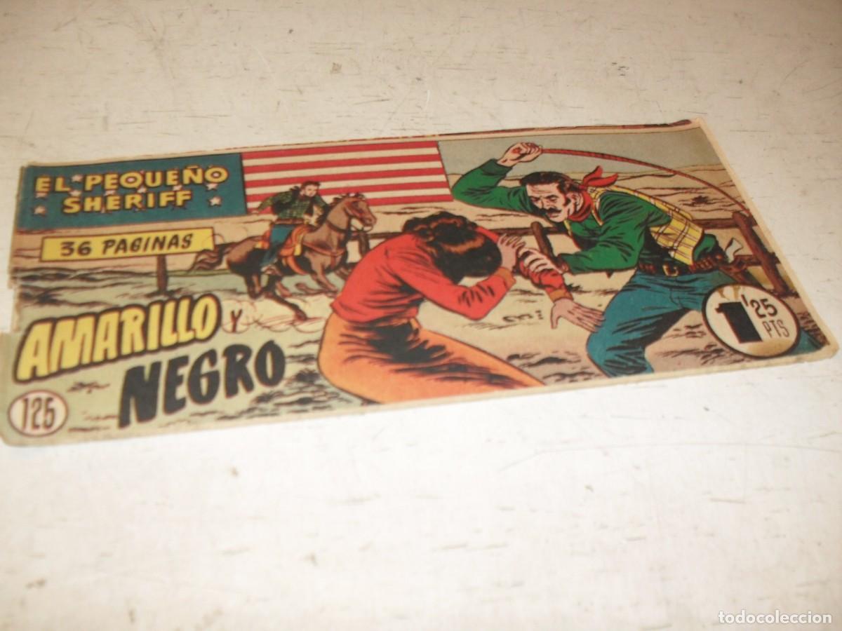 Tebeos: (ORIGINAL)EL PEQUE&Ntilde;O SHERIFF N&ordm; 125,AMARILLO Y NEGRO,TATI,DE 270.HISPANOAMERICANA,1948
