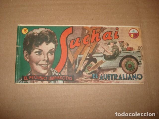 Tebeos: Suchai, el peque&ntilde;o limpiabotas, 15: el australiano, 1949, Hispano Americana, muy buen estado