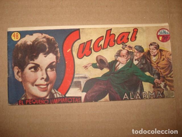 Tebeos: Suchai, el peque&ntilde;o limpiabotas, 48: alarma, 1950, Hispano Americana, muy buen estado