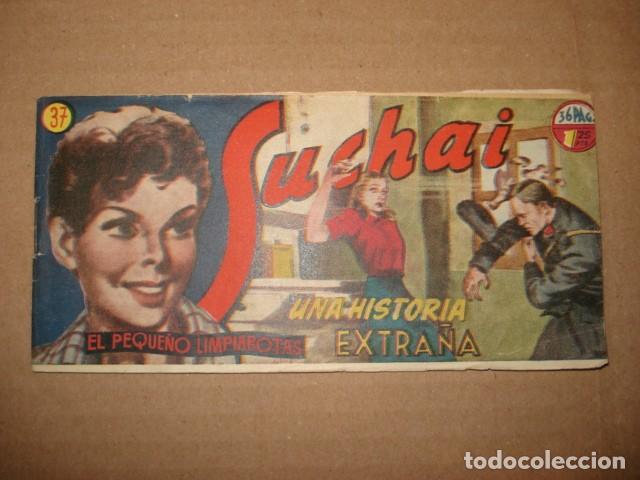 Tebeos: Suchai, el peque&ntilde;o limpiabotas, 37: una historia extra&ntilde;a, 1950, Hispano Americana, muy buen estado