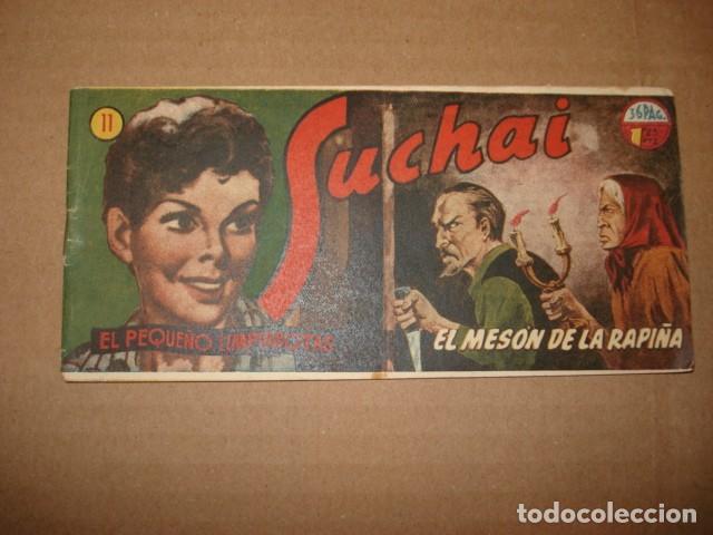 Tebeos: Suchai, el peque&ntilde;o limpiabotas, 11: el mes&oacute;n de la rapi&ntilde;a, 1950, Hispano Americana, muy buen estado