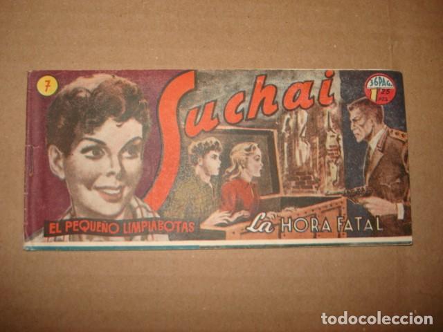 Tebeos: Suchai, el peque&ntilde;o limpiabotas, 7: la hora fatal, 1950, Hispano Americana, muy buen estado
