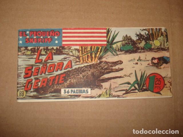 Tebeos: El peque&ntilde;o sheriff, 83: la se&ntilde;ora Gertie, 1950, Hispano Americana, muy buen estado
