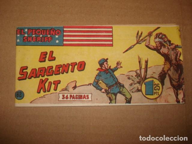 Tebeos: El peque&ntilde;o sheriff, 82: el sargento Kit, 1950, Hispano Americana, muy buen estado