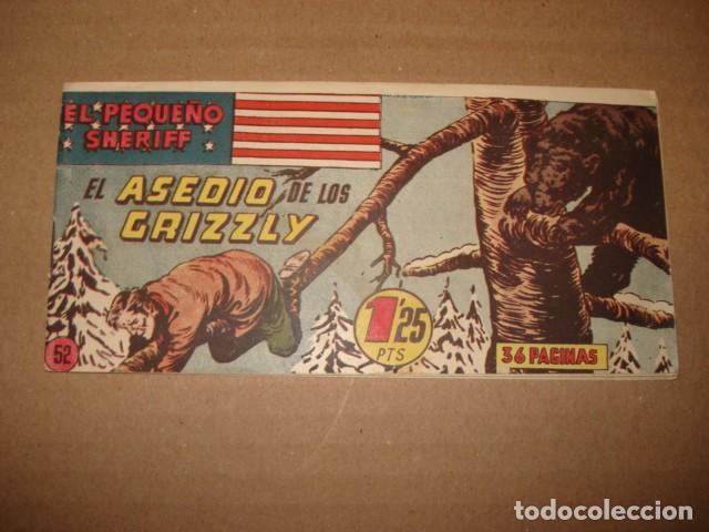 Tebeos: El peque&ntilde;o sheriff, 52: el asedio de los Grizzly, 1949, Hispano Americana, muy buen estado