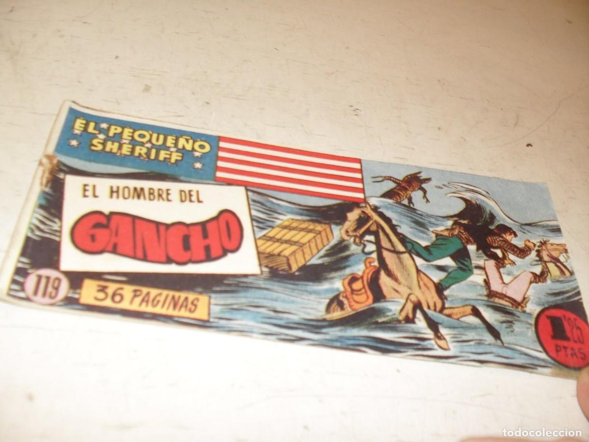 Tebeos: (ORIGINAL)EL PEQUE&Ntilde;O SHERIFF N&ordm; 119,EL HOMBRE DEL GANCHO,DE 270.HISPANOAMERICANA,1948