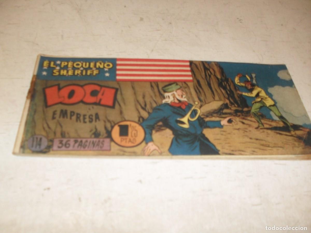 Tebeos: (ORIGINAL)EL PEQUE&Ntilde;O SHERIFF N&ordm; 114,LOCA EMPRESA,DE 270.HISPANOAMERICANA,1948