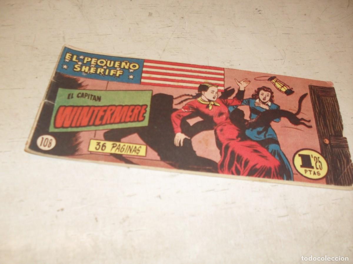 Tebeos: (ORIGINAL)EL PEQUE&Ntilde;O SHERIFF N&ordm; 108,EL CAPITAN WINTERMERE,DE 270.HISPANOAMERICANA,1948