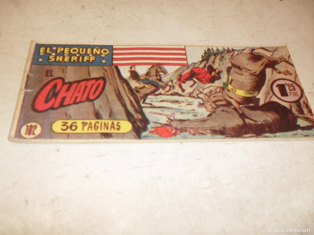 Tebeos: (ORIGINAL)EL PEQUE&Ntilde;O SHERIFF N&ordm; 102,EL CHATO,DE 270.HISPANOAMERICANA,1948