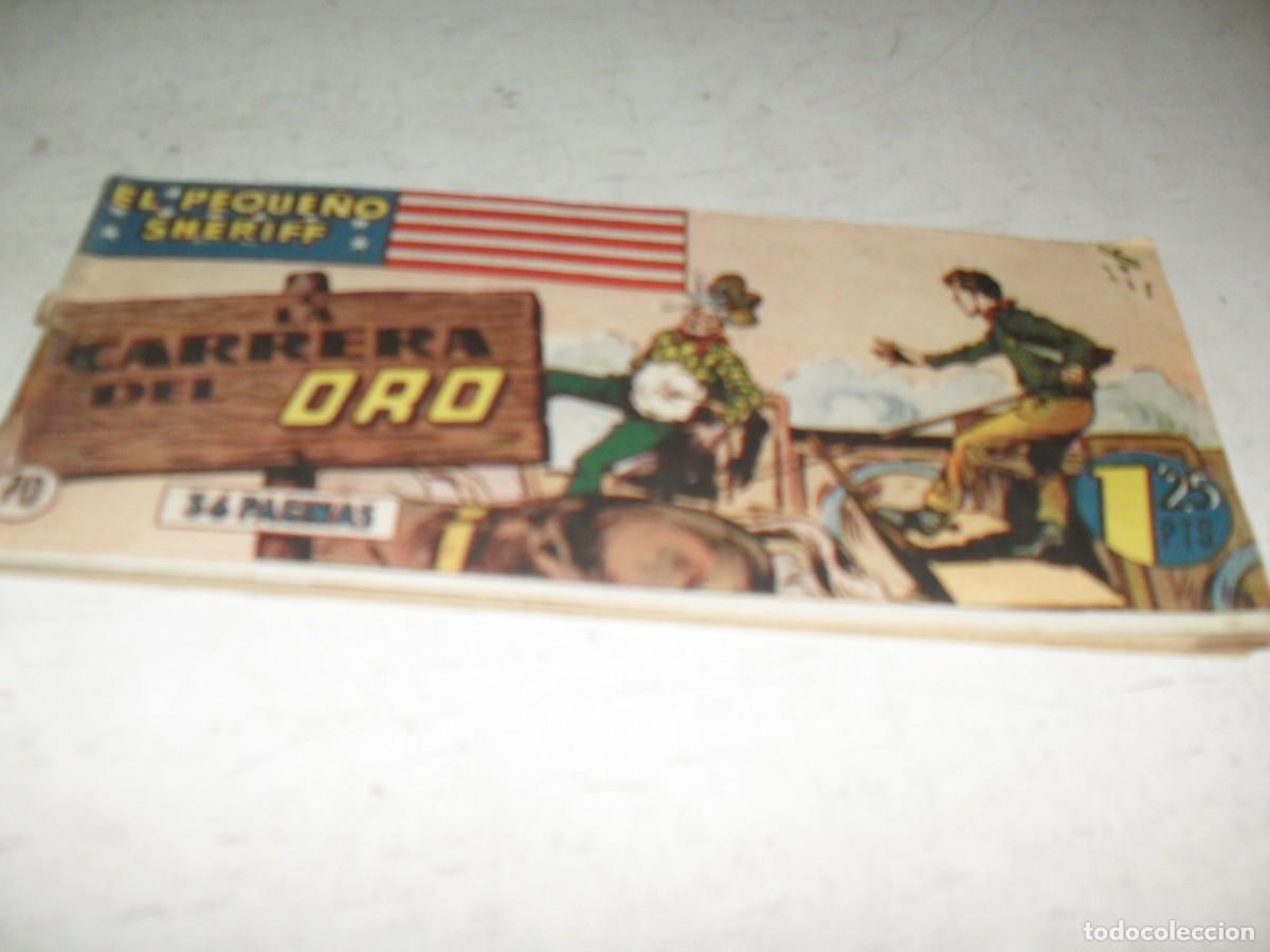 Tebeos: (ORIGINAL)EL PEQUE&Ntilde;O SHERIFF N&ordm; 70,LA CARRERA DEL ORO,DE 270.HISPANOAMERICANA,1948