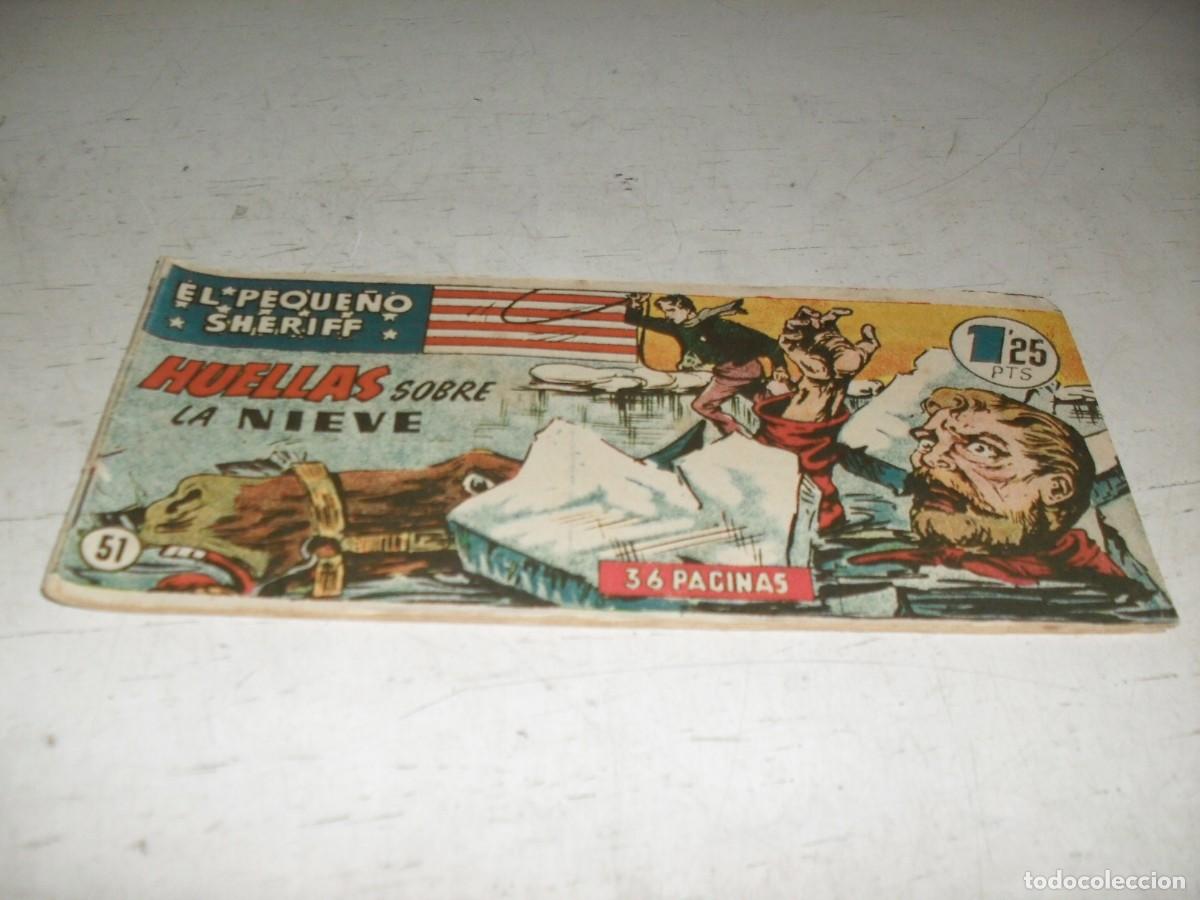 Tebeos: (ORIGINAL)EL PEQUE&Ntilde;O SHERIFF N&ordm; 51,HUELLAS SOBRE LA NIEVE,DE 270.HISPANOAMERICANA,1948
