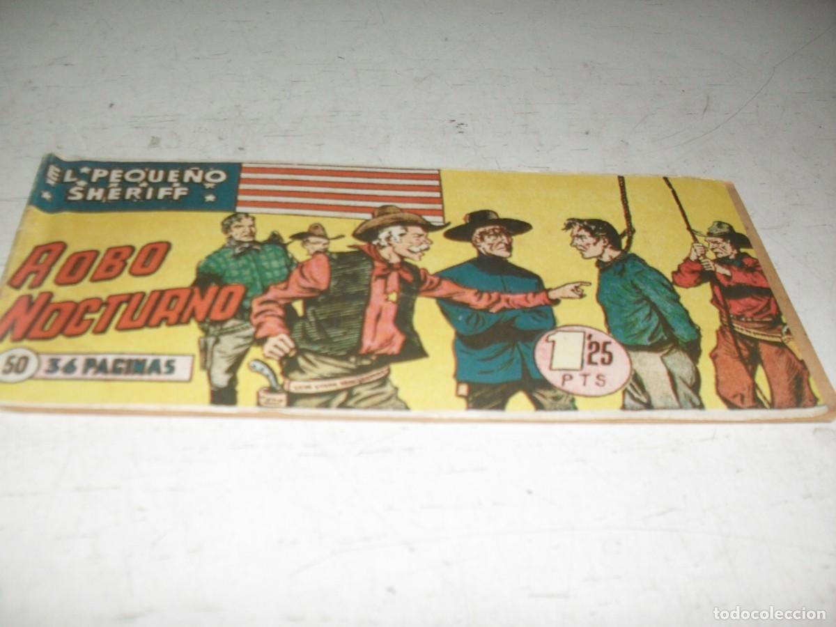 Tebeos: (ORIGINAL)EL PEQUE&Ntilde;O SHERIFF N&ordm; 50,SOLO LAS CUBIERTAS,ROBO NOCTURNO,DE 270.HISPANOAMERICANA,1948
