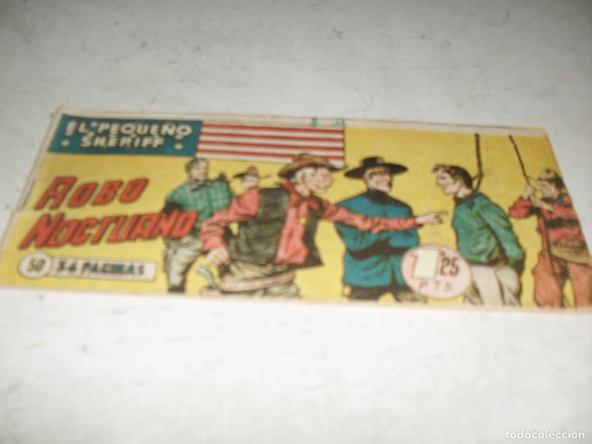 Tebeos: (ORIGINAL)EL PEQUE&Ntilde;O SHERIFF N&ordm; 50,ROBO NOCTURNO,DE 270.HISPANOAMERICANA,1948