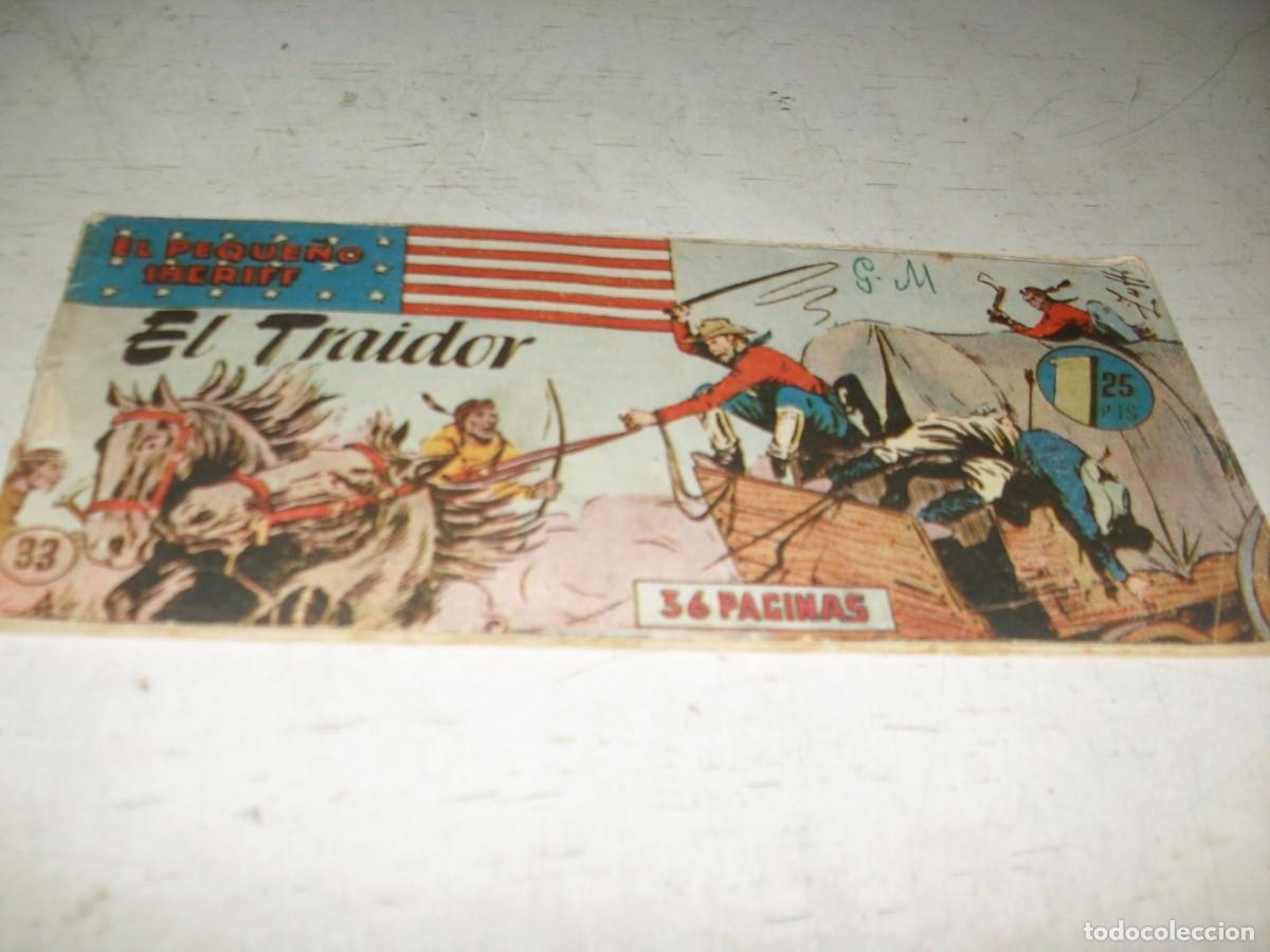Tebeos: (ORIGINAL)EL PEQUE&Ntilde;O SHERIFF N&ordm; 33,EL TRAIDOR,DE 270.HISPANOAMERICANA,1948