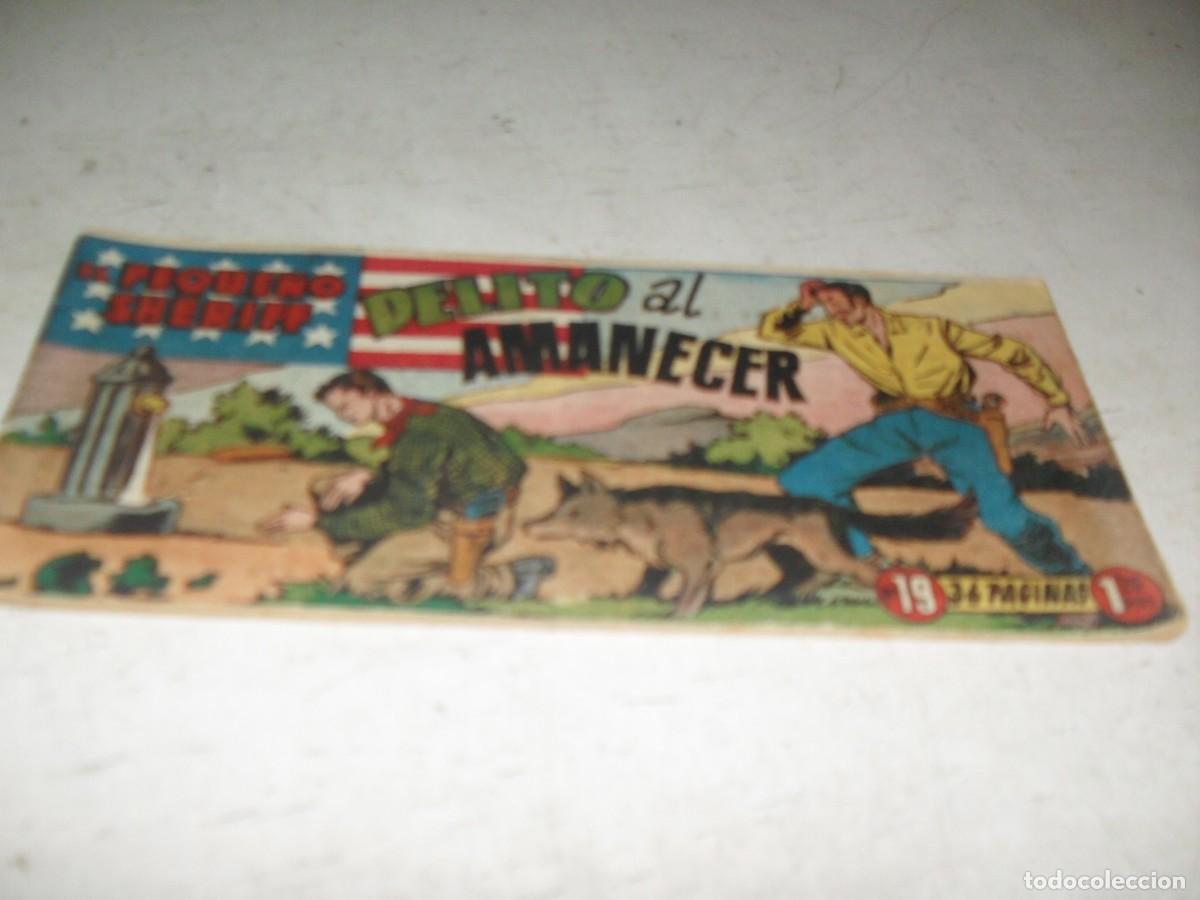 Tebeos: (ORIGINAL)EL PEQUE&Ntilde;O SHERIFF N&ordm; 19,DELITO AL AMANECER,DE 270.HISPANOAMERICANA,1948