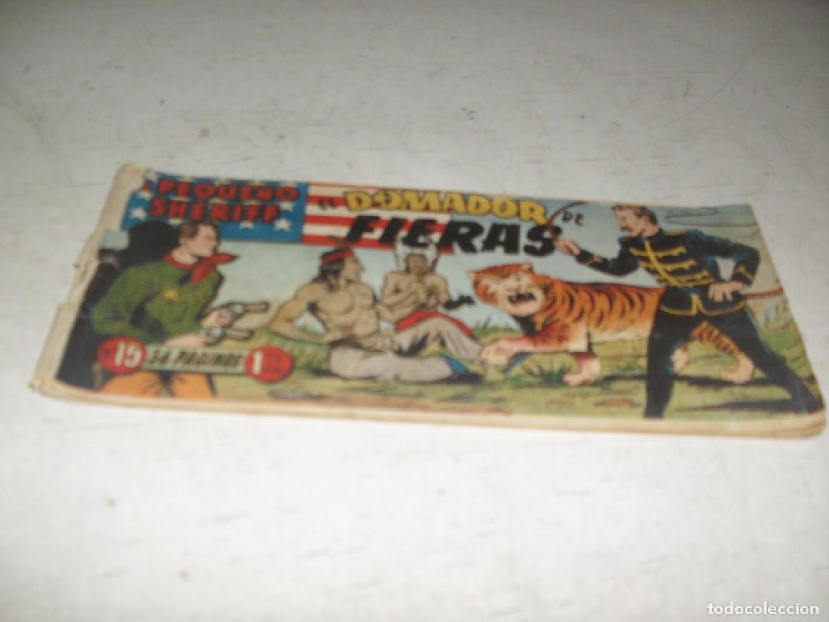 Tebeos: (ORIGINAL)EL PEQUE&Ntilde;O SHERIFF N&ordm; 15,EL DOMADOR DE FIERAS,DE 270.HISPANOAMERICANA,1948