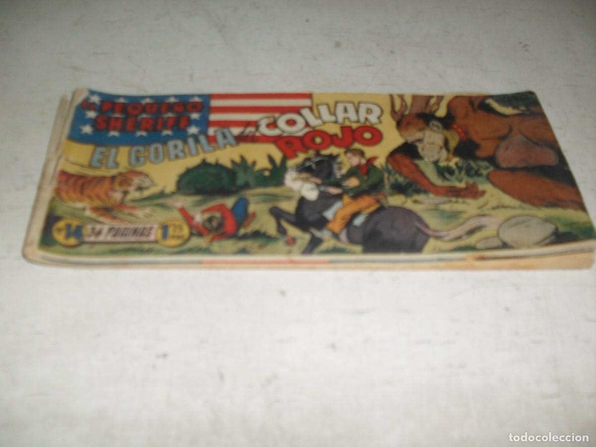 Tebeos: (ORIGINAL)EL PEQUE&Ntilde;O SHERIFF N&ordm; 14,EL GORILA DEL COLLAR ROJO,DE 270.HISPANOAMERICANA,1948