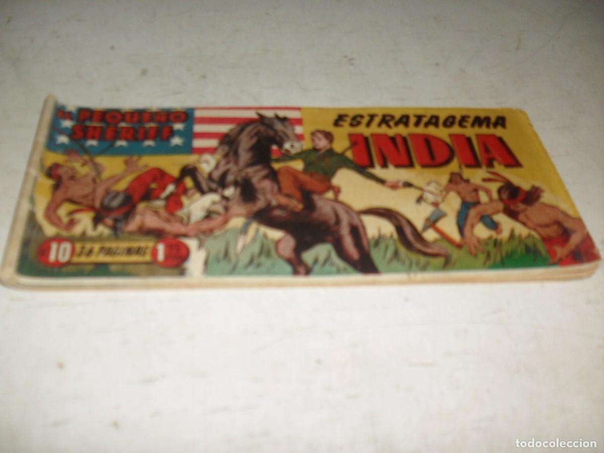Tebeos: (ORIGINAL)EL PEQUE&Ntilde;O SHERIFF N&ordm; 10,ESTRATAGEMA INDIA,DE 270.HISPANOAMERICANA,1948