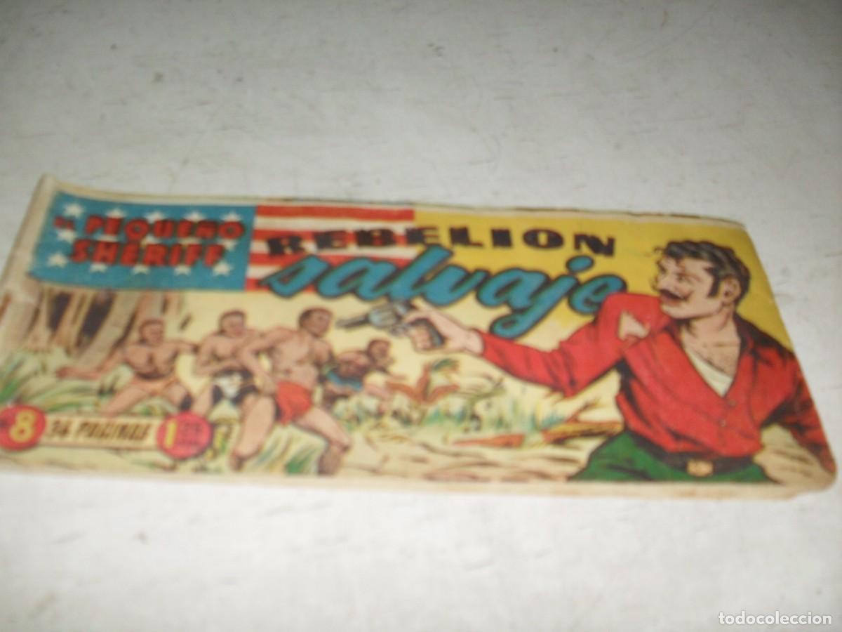 Tebeos: (ORIGINAL)EL PEQUE&Ntilde;O SHERIFF,PRIMEROS N, N&ordm; 8,REBELION SALVAJE,DE 270.HISPANOAMERICANA,1948