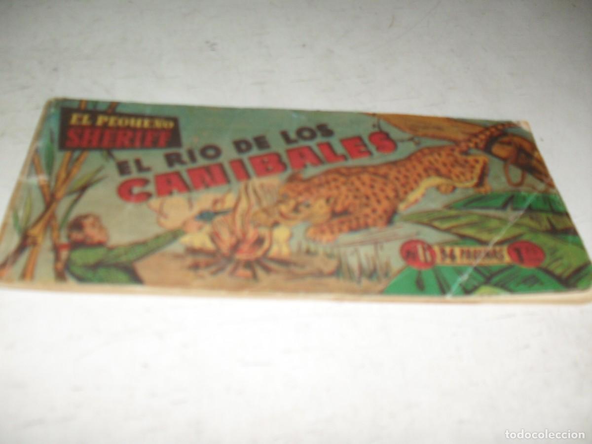 Tebeos: (ORIGINAL)EL PEQUE&Ntilde;O SHERIFF,PRIMEROS N, N&ordm; 6,EL RIO DE LOS CANIBALES,DE 270.HISPANOAMERICANA,1948