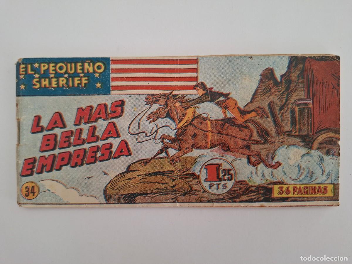 Tebeos: EL PEQUE&Ntilde;O SHERIFF N&ordm; 34 LA MAS BELLA EMPRESA EDI. HISPANO AMERICANA FORMATO PEQUE&Ntilde;O 36 PAGINAS RV