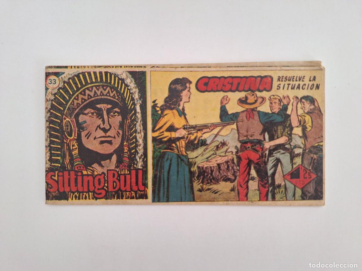 Tebeos: SITTING BULL N&ordm; 33 CRISTINA RESUELVE LA SITUACION HISPANO AMERICANA FORMATO PEQUE&Ntilde;O 36 PAGINAS RV
