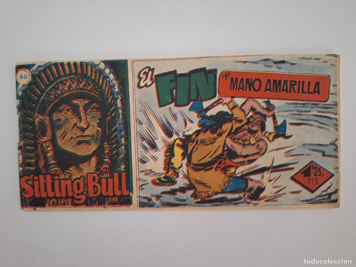 Tebeos: SITTING BULL N&ordm; 66 EL FIN DE MANO AMARILLA HISPANO AMERICANA FORMATO PEQUE&Ntilde;O 36 PAGINAS RV