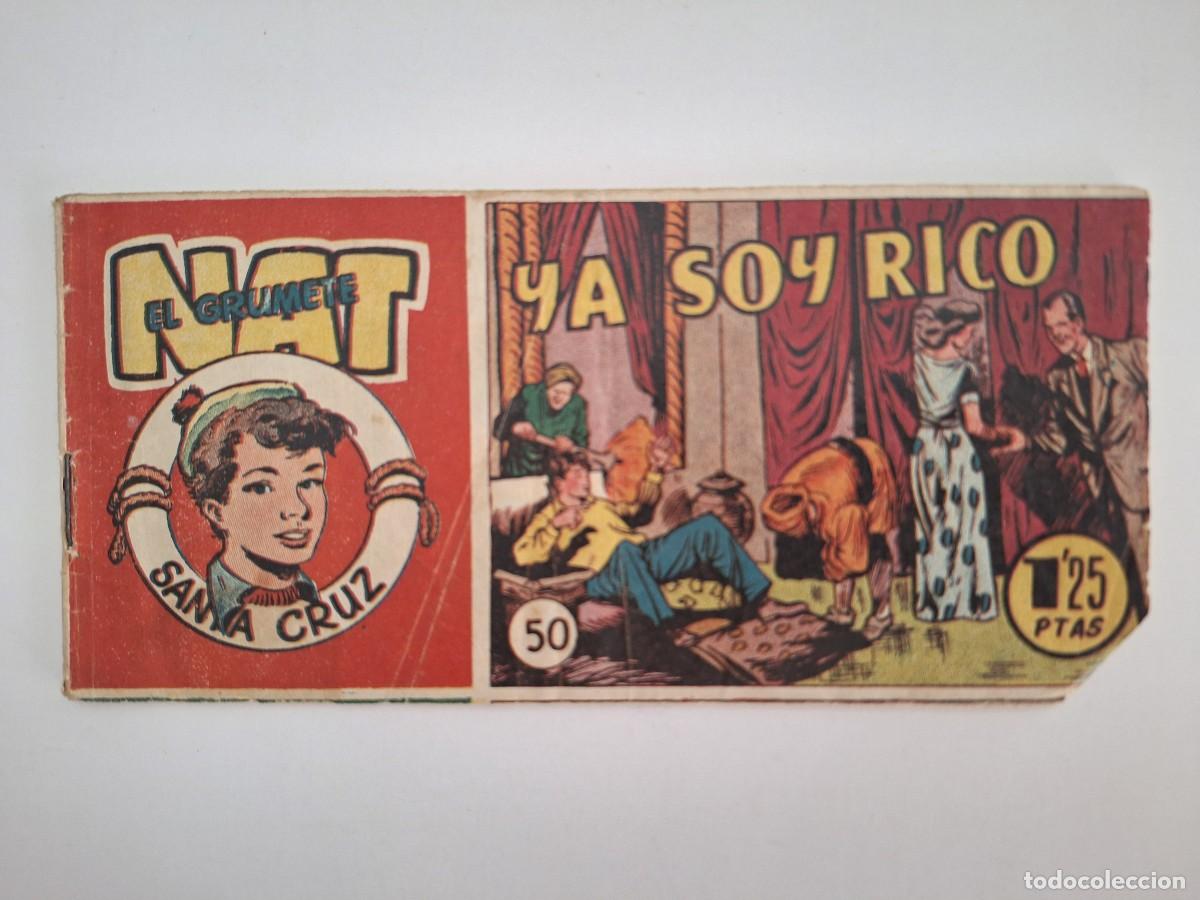 Tebeos: NAT EL GRUMETE N&ordm; 50 YA SOY RICO HISPANO AMERICANA FORMATO PEQUE&Ntilde;O 36 PAGINAS RV