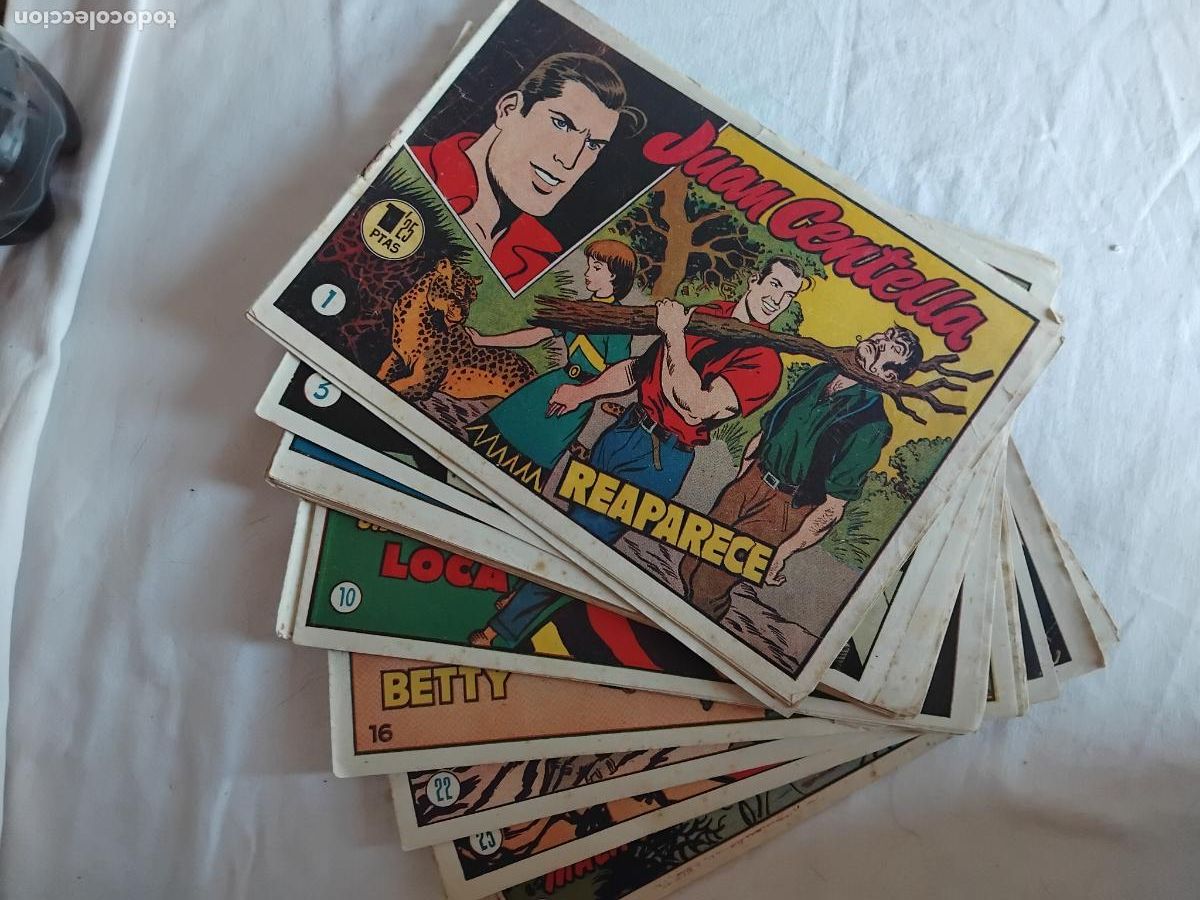 Tebeos: JUAN CENTELLA 23 NUMEROS ORIGINALES HISPANO AMERICANA DE EDICIONES.
