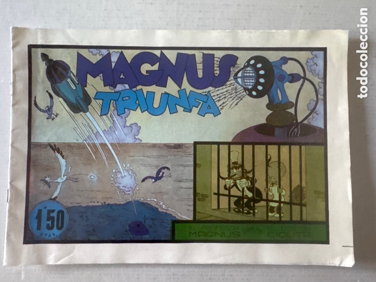 Tebeos: EL PROFESOR MAGNUS CONTRA EL DOCTOR CICUTA- MAGNUS TRIUNFA - HISPANO AMERICANA DE EDICIONES
