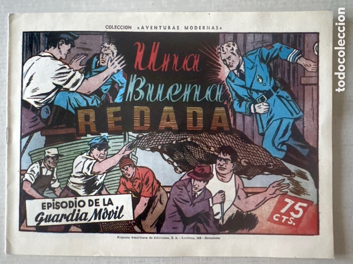 Tebeos: GUARDIA M&Oacute;VIL - UNA BUENA REDADA - HISPANO AMERICANA