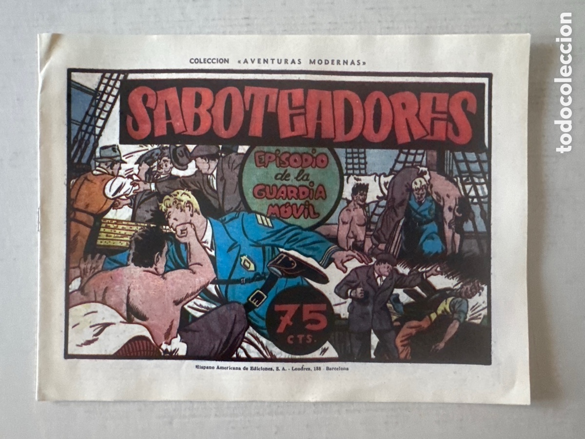 Tebeos: GUARDIA M&Oacute;VIL - SABOTEADORES - HISPANO AMERICANA