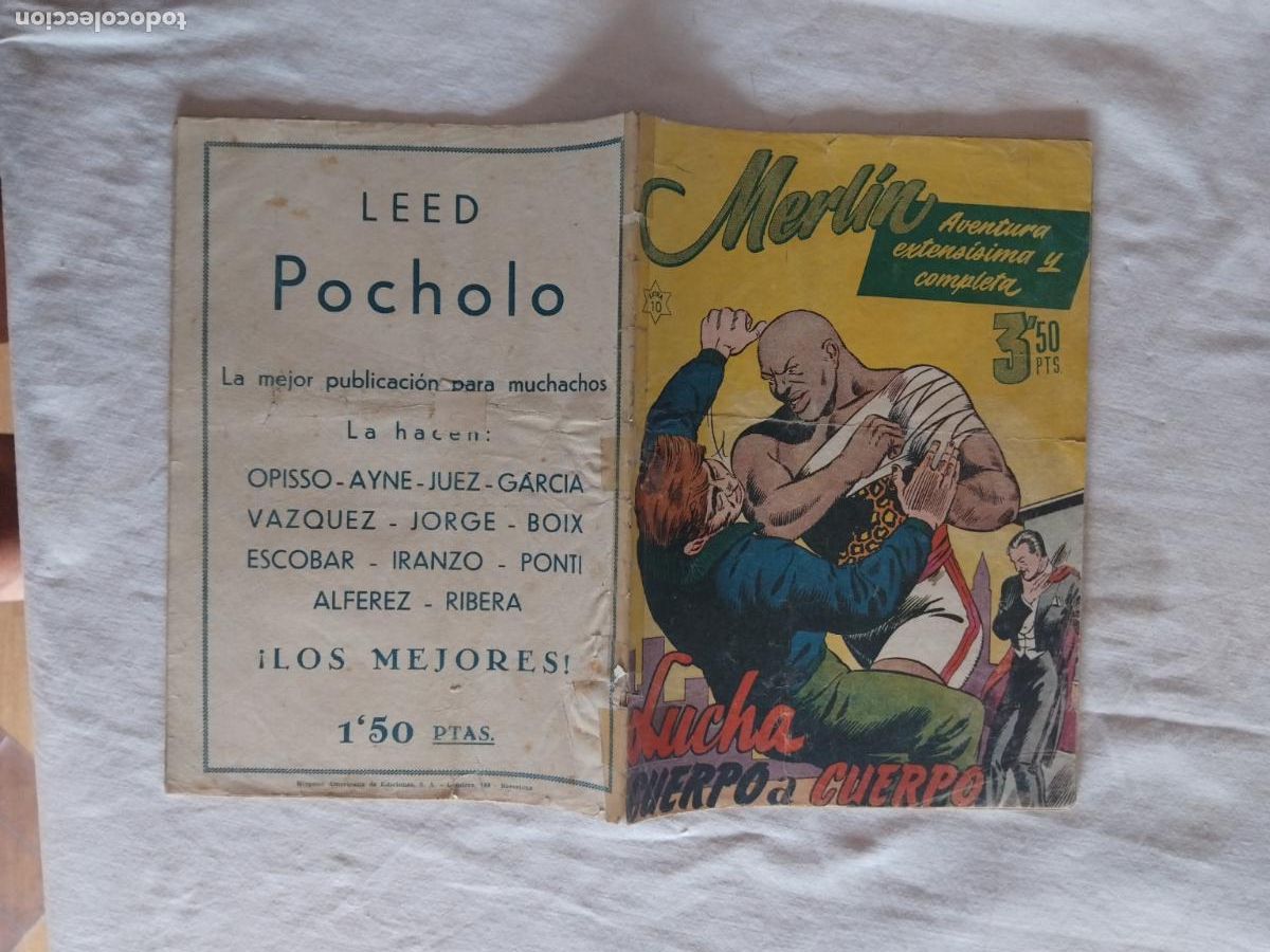 Tebeos: MERLIN. EXTRA N&ordm; 10. LUCHA CUERPO A CUERPO. HISPANO AMERICANA DE EDICIONES. ORIGINAL.