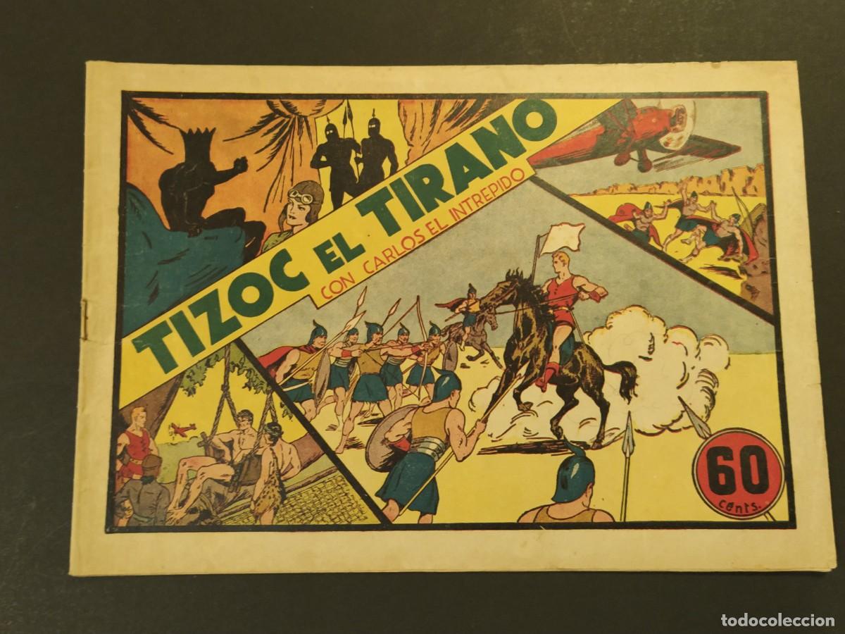Tebeos: TIZOC CON CARLOS EL INTREPIDO - HISPANO AMERICANA EDICIONES - COMIC ANTIGUO ORIGINAL -VER FOTOS