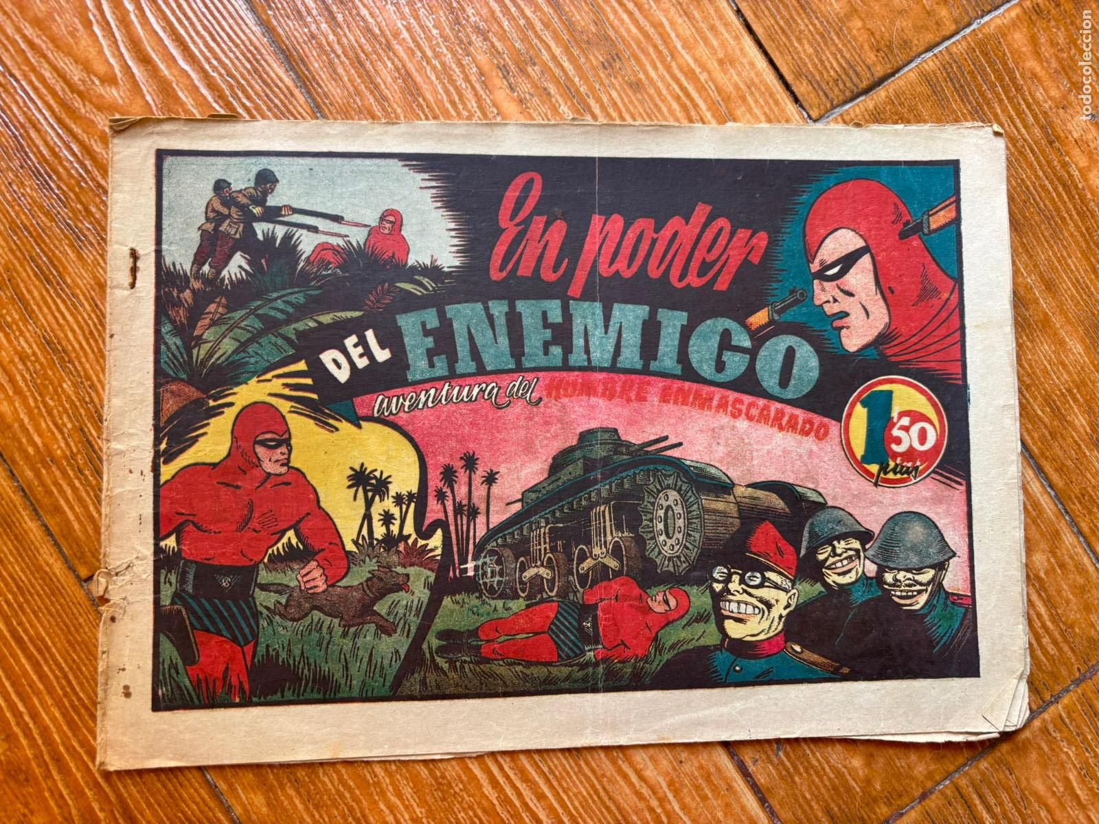 Tebeos: EL HOMBRE ENMASCARADO N&ordm; 51 Hispano Americana ORIGINAL 1942