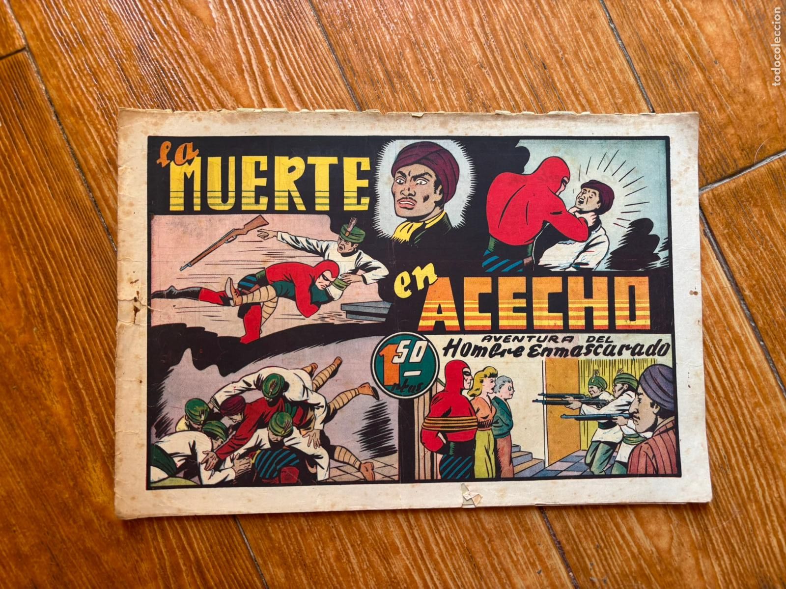 Tebeos: EL HOMBRE ENMASCARADO N&ordm; 75 Hispano Americana ORIGINAL 1942
