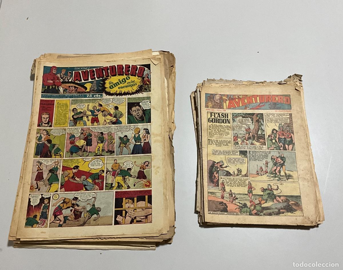 Tebeos: LOTE REVISTAS AVENTURERO -HISPANO AMERICANA A&Ntilde;OS 40-MIRAR FOTOS PARA VER SU ESTADO - CON USO