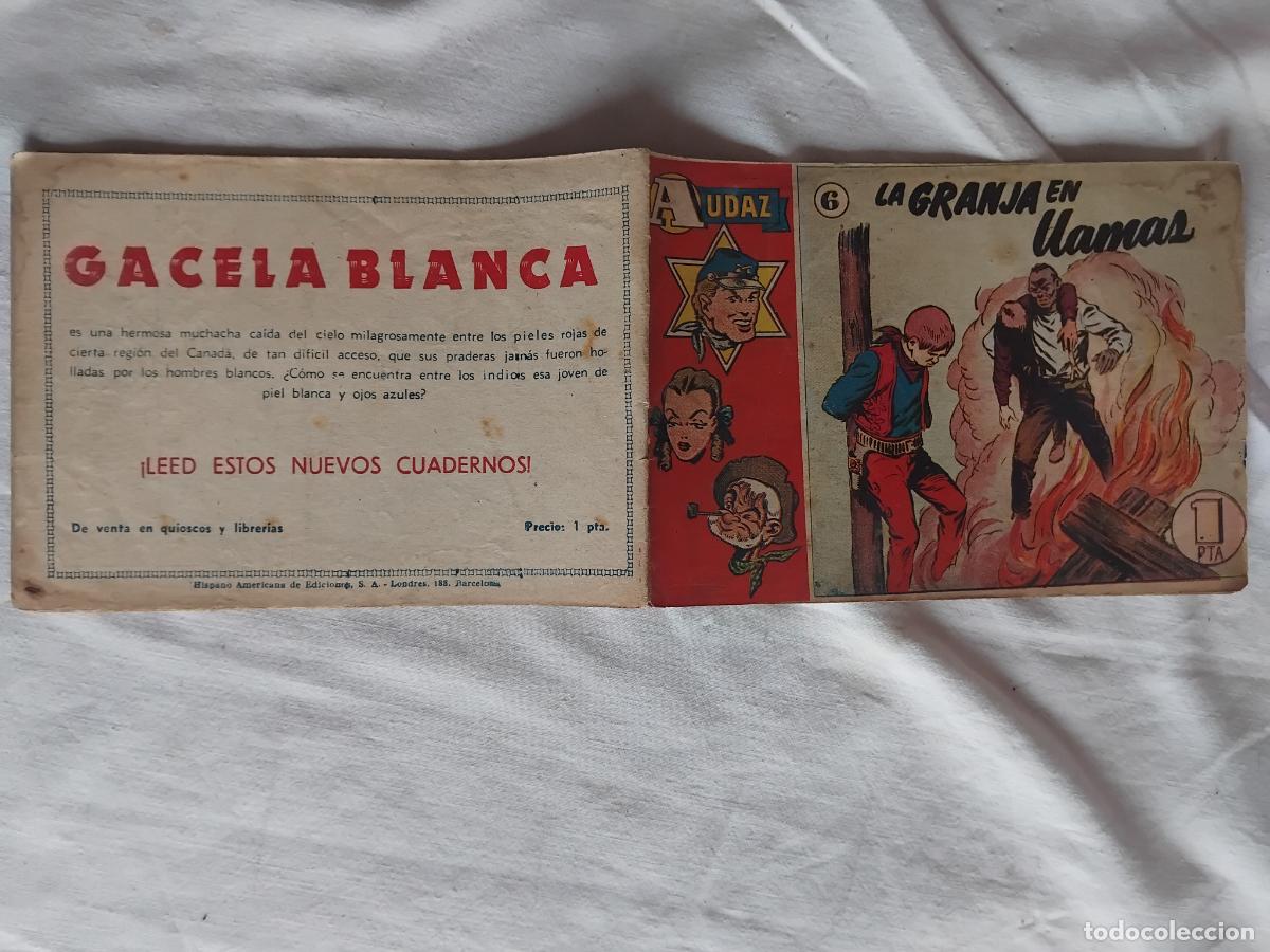 Tebeos: AUDAZ N&ordm; 6 HISPANO AMERICANA DE EDICIONES 1949. ORIGINAL.