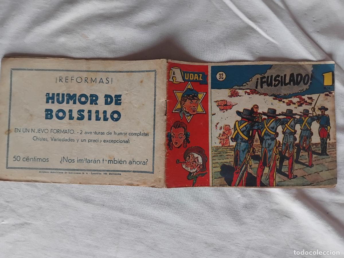 Tebeos: AUDAZ N&ordm; 32 HISPANO AMERICANA DE EDICIONES 1949. ORIGINAL.