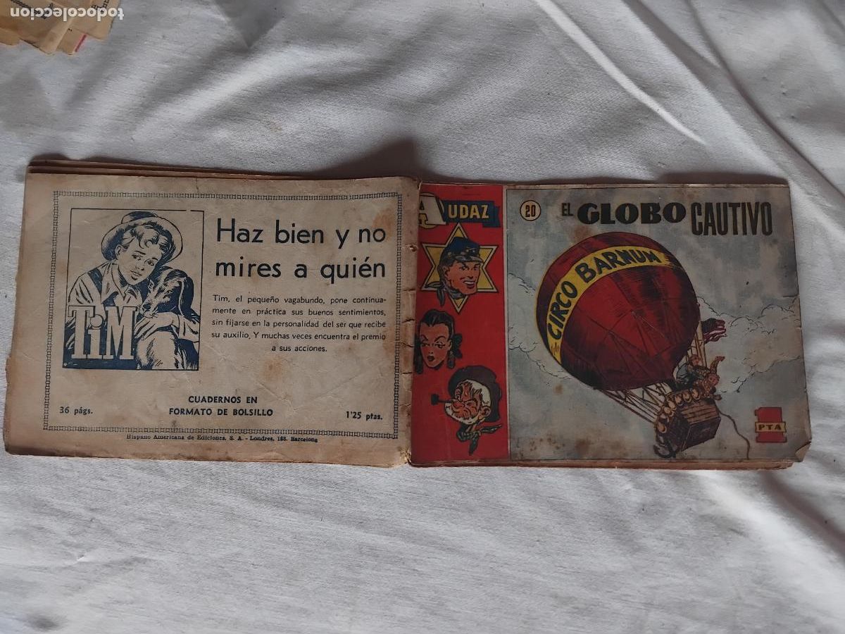 Tebeos: AUDAZ N&ordm; 20 HISPANO AMERICANA DE EDICIONES 1949. ORIGINAL.