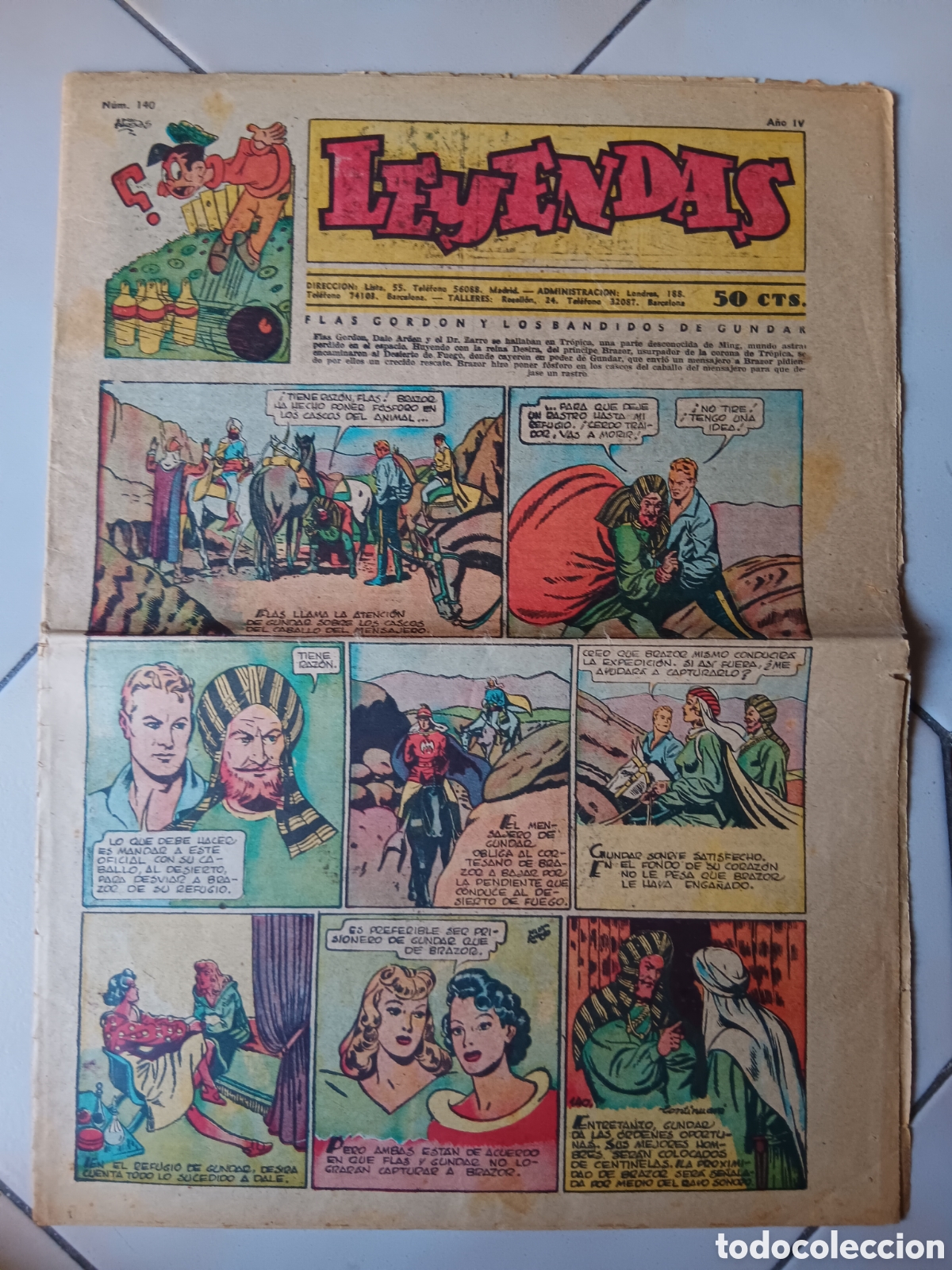 Tebeos: TEBEOS-COMICS GOYO ● LEYENDAS INFANTILES 140 ● HISPANOAMERICANA ● XX99 X0224 ●